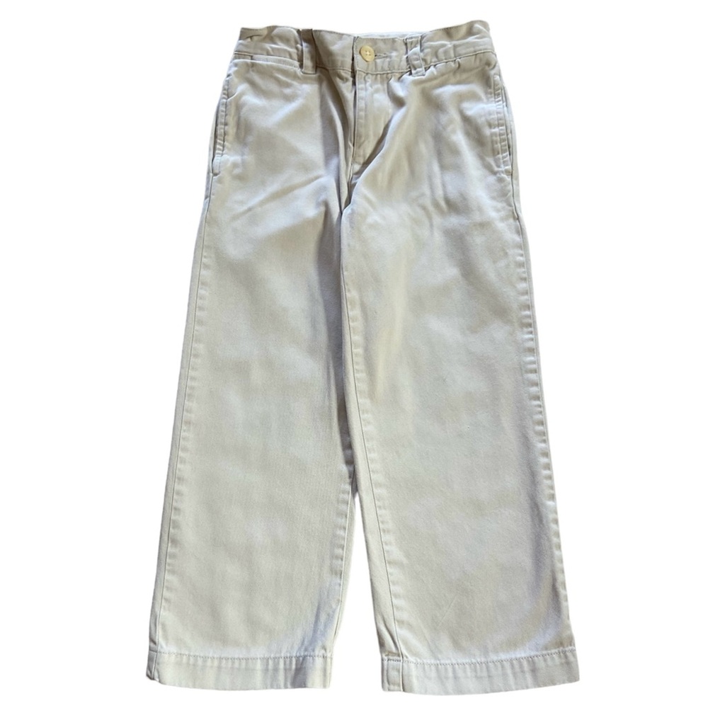 Polo by Ralph Lauren Kid’s Khakis 100% Cotton Adjustable Tab Waist Tan Size 5 - Picture 4 of 8